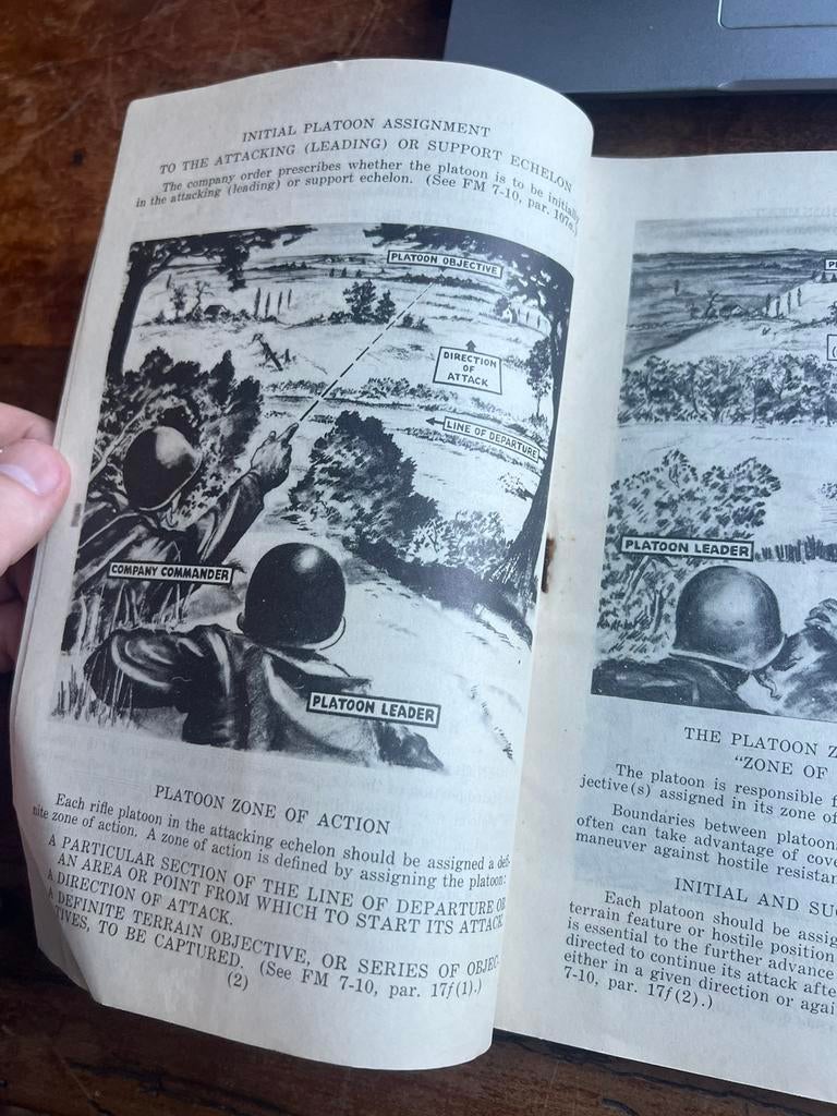 WO2 Amerikaans voorschrift Offensive Combat Infanterie 1943, Amerika, Verzenden, Boek of Tijdschrift