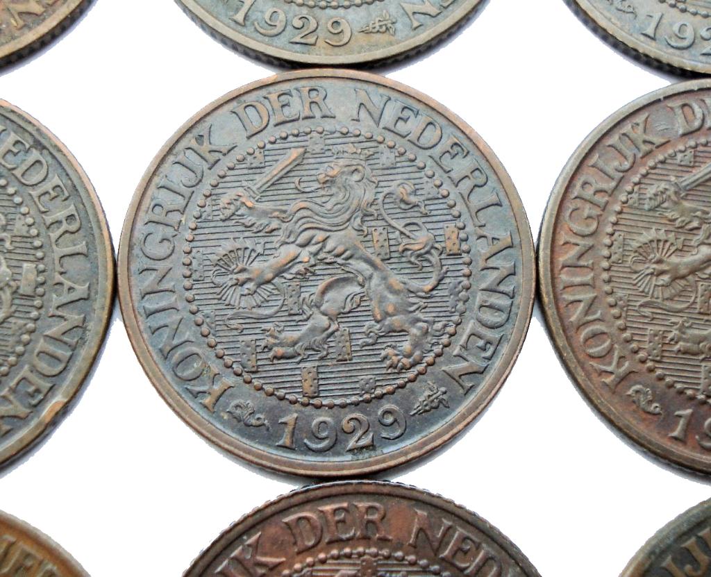 Nederland lot met 20x 2,5 cent 1929 (incl. nette exemplaren), Ophalen of Verzenden, Koningin Wilhelmina