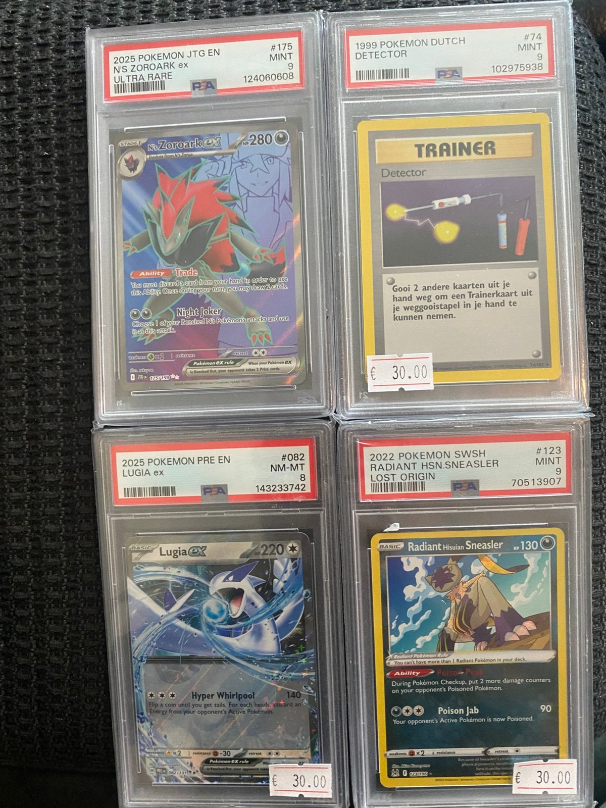 goedkopen psa slabs pokemon, Ophalen of Verzenden, Zo goed als nieuw