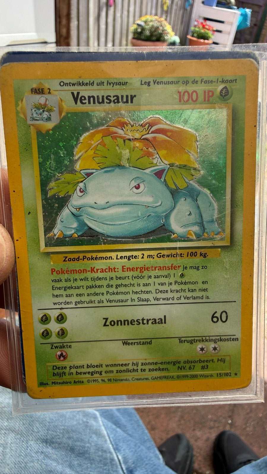 Venusaur Pokémon Kaart (Nederlands, 15/102), Verzenden, Gebruikt, Losse kaart