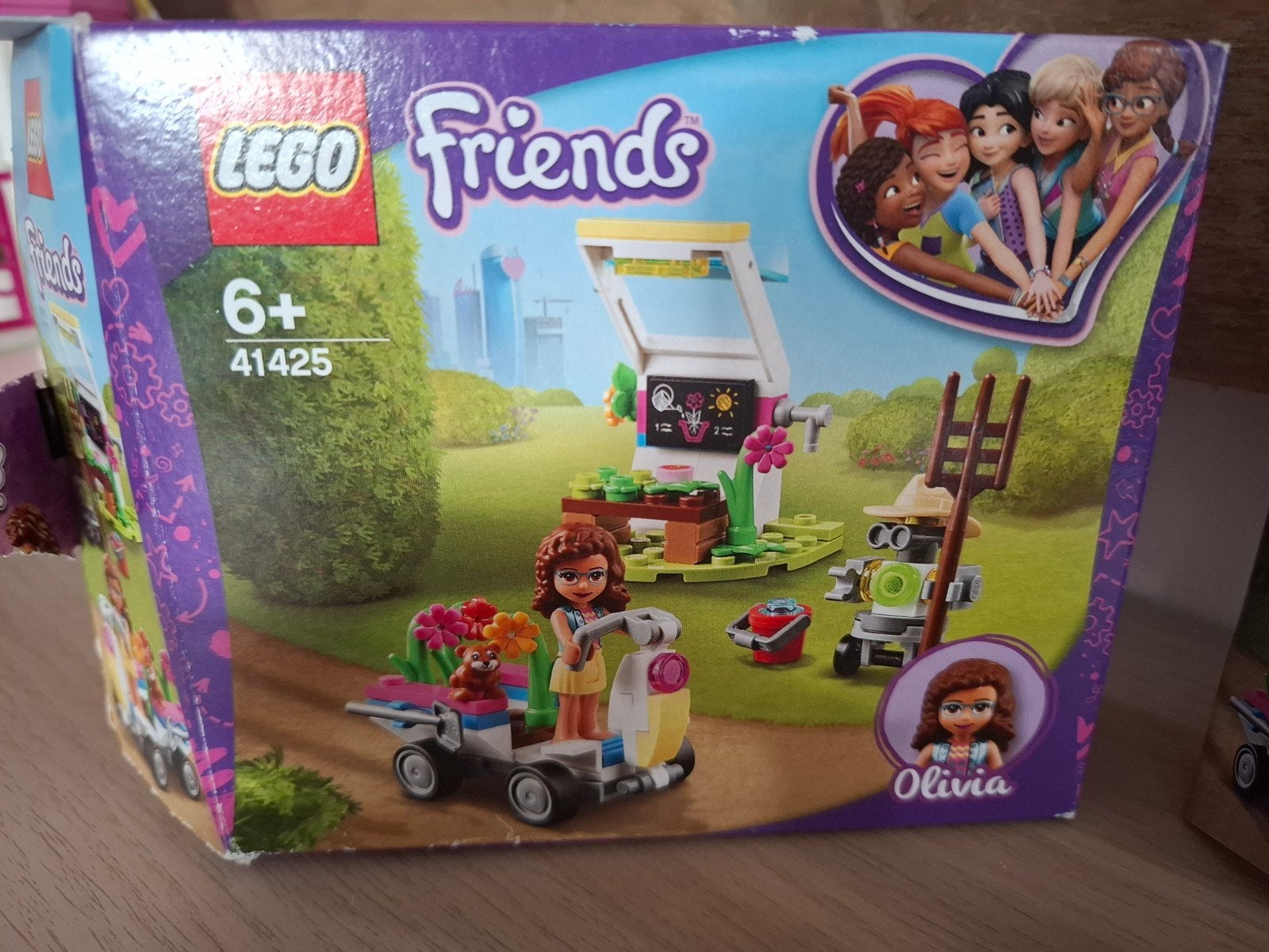 Lego Friends Olivia's Bloemen Scooter 41425 compleet, Lego, Friends, Ophalen of Verzenden, Zo goed als nieuw