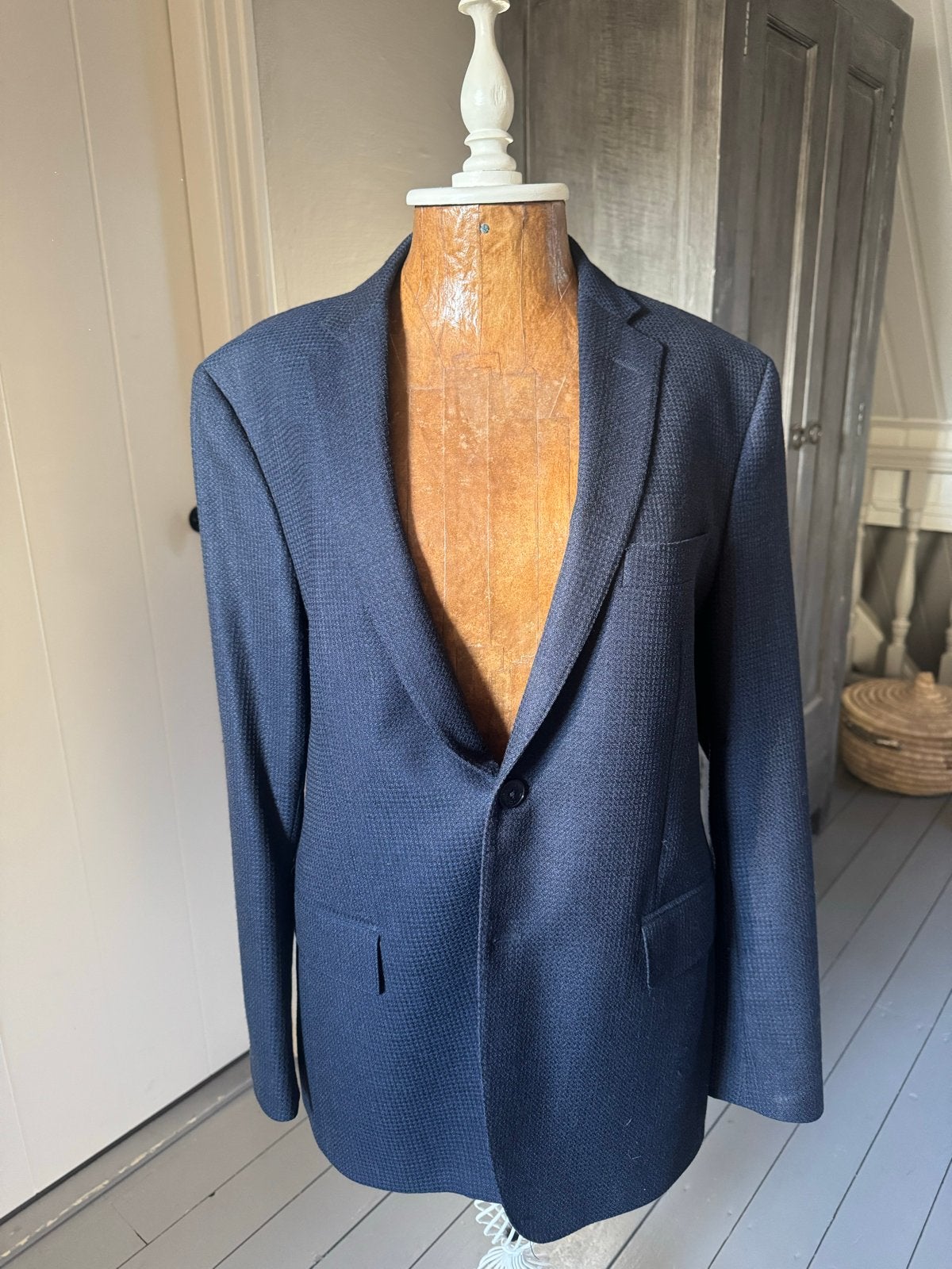 Etro Milano Heren Colbert, Ophalen of Verzenden, Zo goed als nieuw, Maat 52/54 (L), Blauw