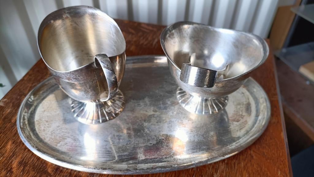 Douwe Egberts Zilver Roomstel, Ophalen of Verzenden, Zilver