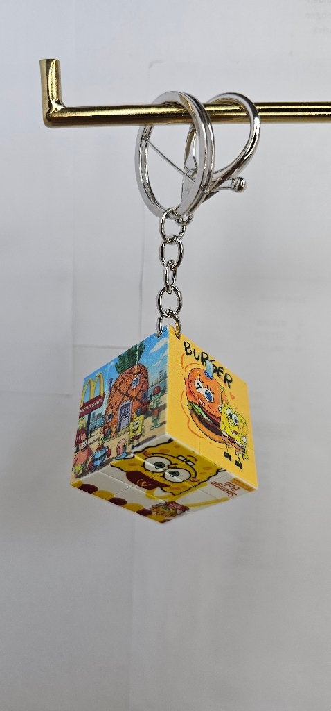 cubic puzzel spongebob keychain, Ophalen of Verzenden, Nieuw, Dier of Natuur