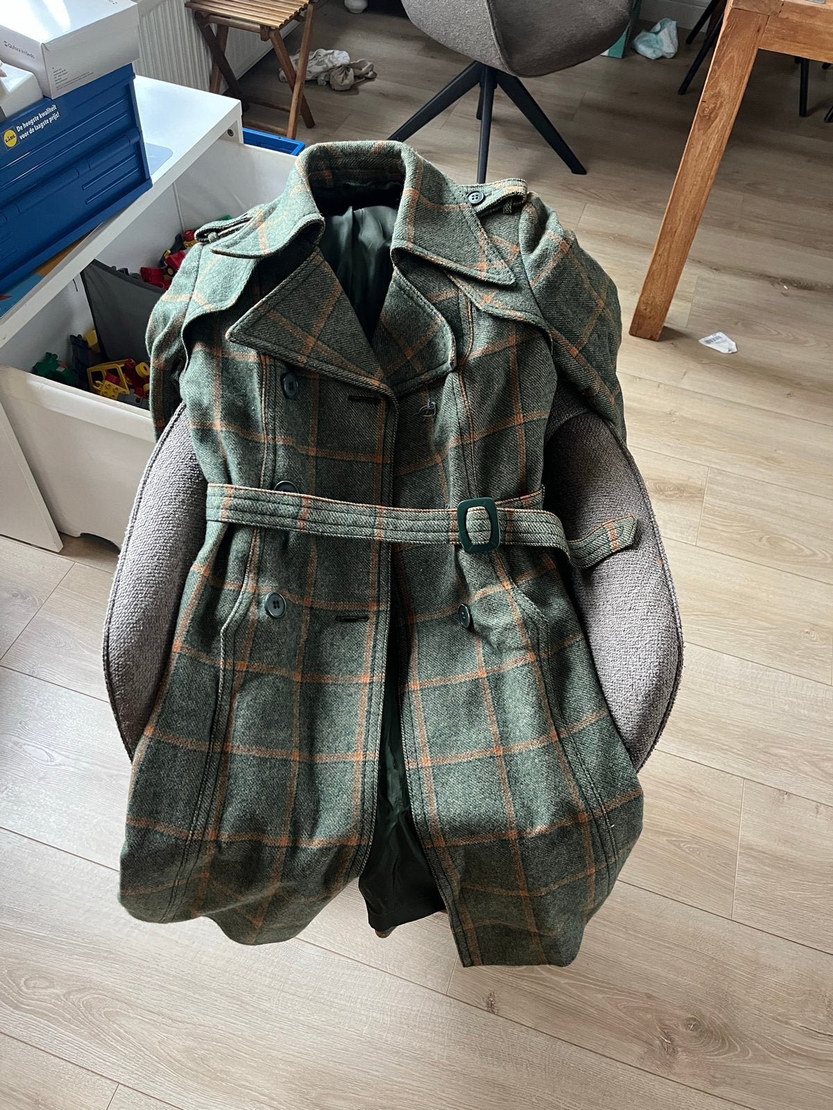 Stadick Modellen wollen jas met ruitpatroon, Ophalen of Verzenden, Gedragen, Maat 38/40 (M), Groen