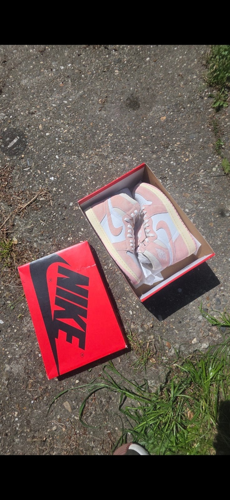 air jordan 1 high og rose suede size 42.5, Ophalen of Verzenden