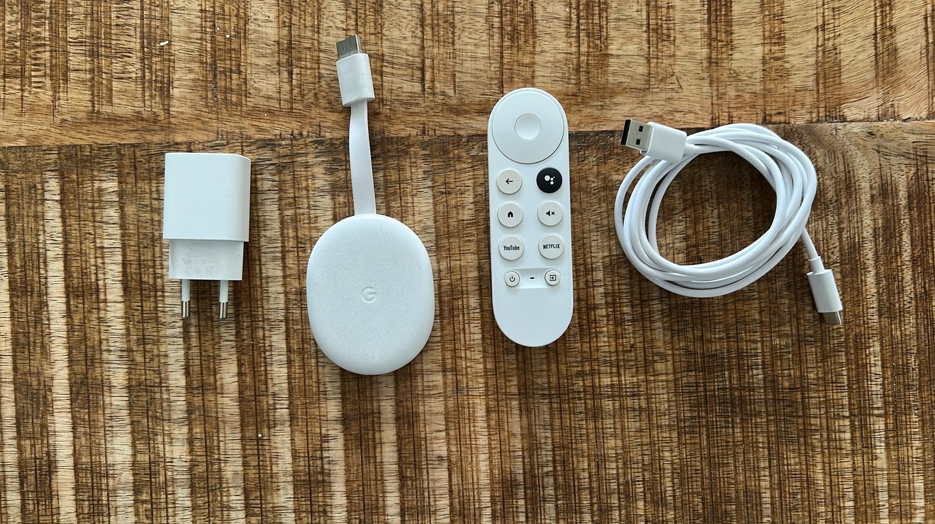 Google Chromecast met Google TV (4K) - Wit, Ophalen of Verzenden, Zo goed als nieuw, HDMI, Zonder harde schijf