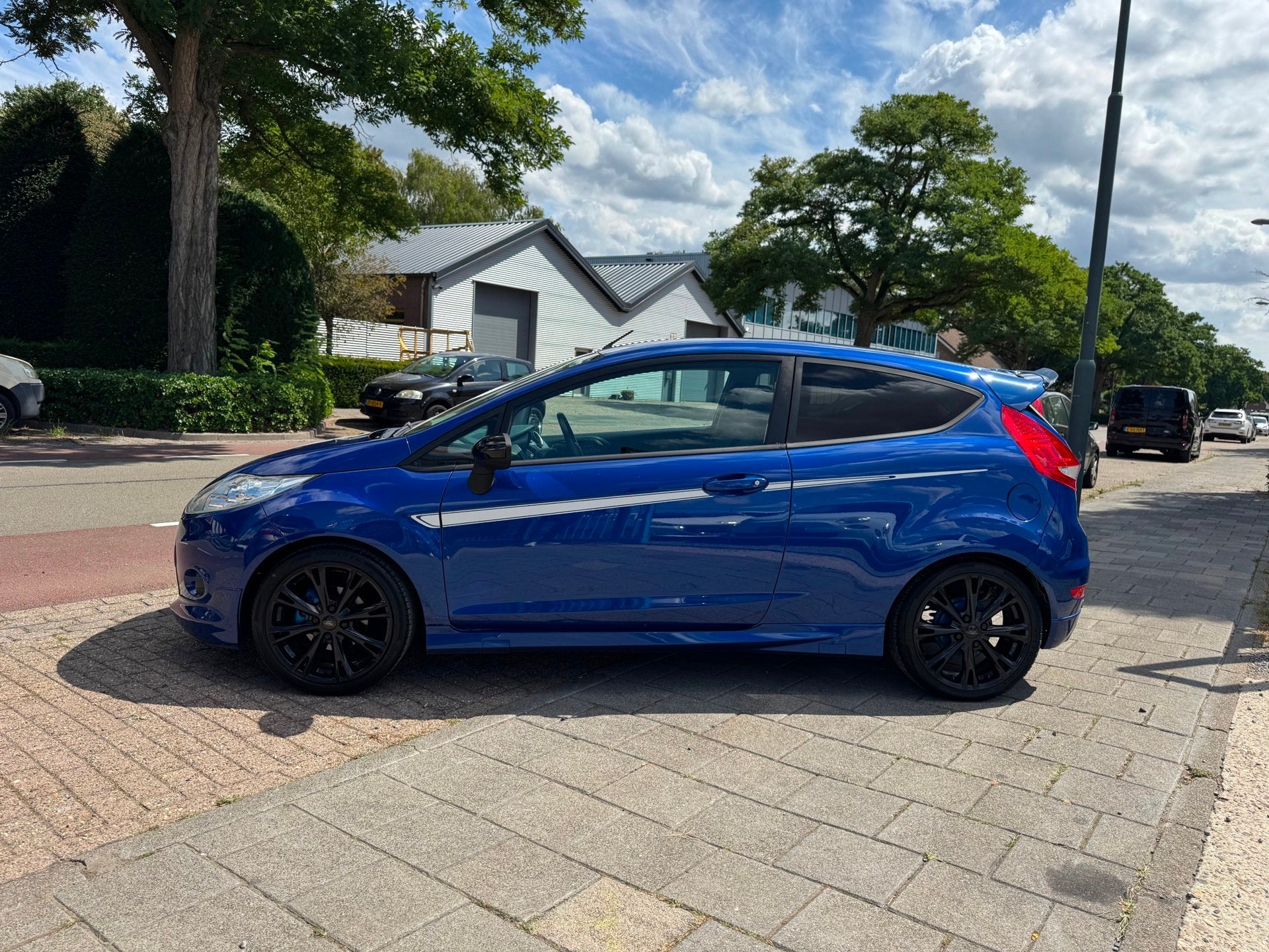 Ford FIESTA 1.6 Metal Clima Elek Pakket Lmv ST-Line 135 Pk, Auto's, Gebruikt, Zwart, 4 cilinders, Blauw