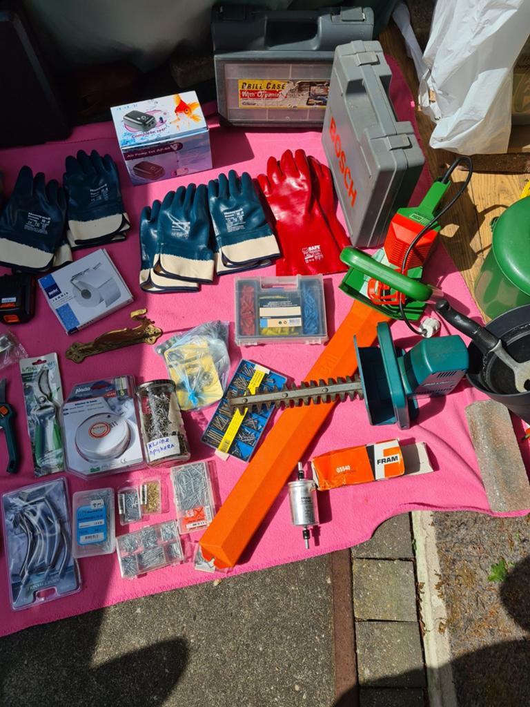 Grote partij diverse gereedschappen en klusartikelen, Ophalen of Verzenden, Gebruikt