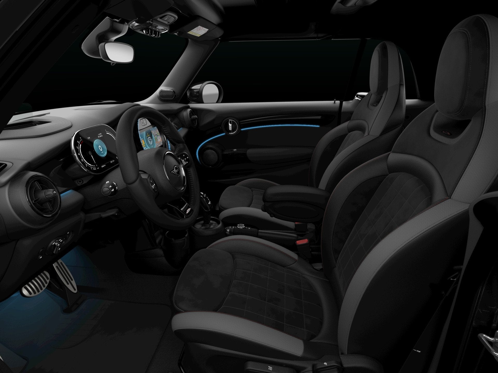 MINI Cooper S Cabrio 2.0 F1 Aut. | JCW-Trim | Navi | Schaals, 1300 kg, Gebruikt, Zwart, 4 cilinders