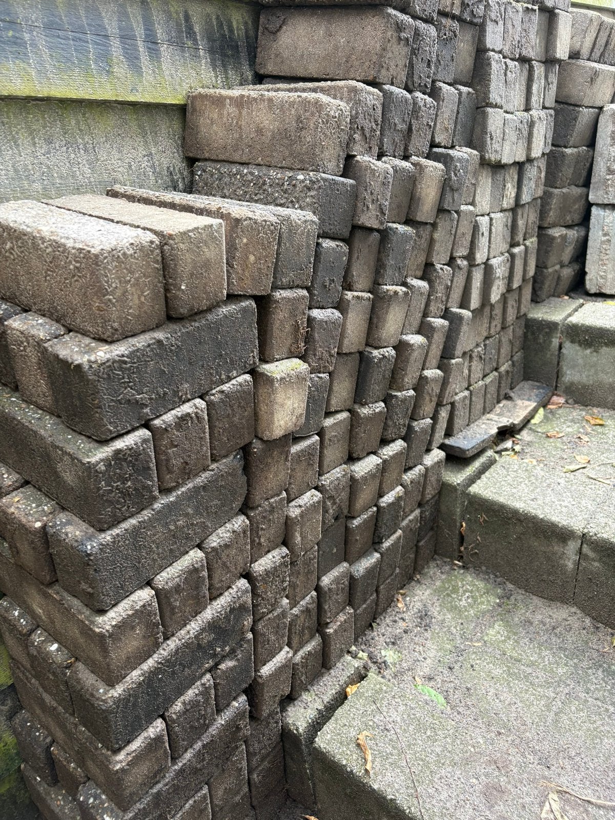 Gratis betonklinkers 7 duimers, Tuin en Terras, Tegels en Klinkers, Ophalen, Gebruikt, Klinkers, 10 m² of meer