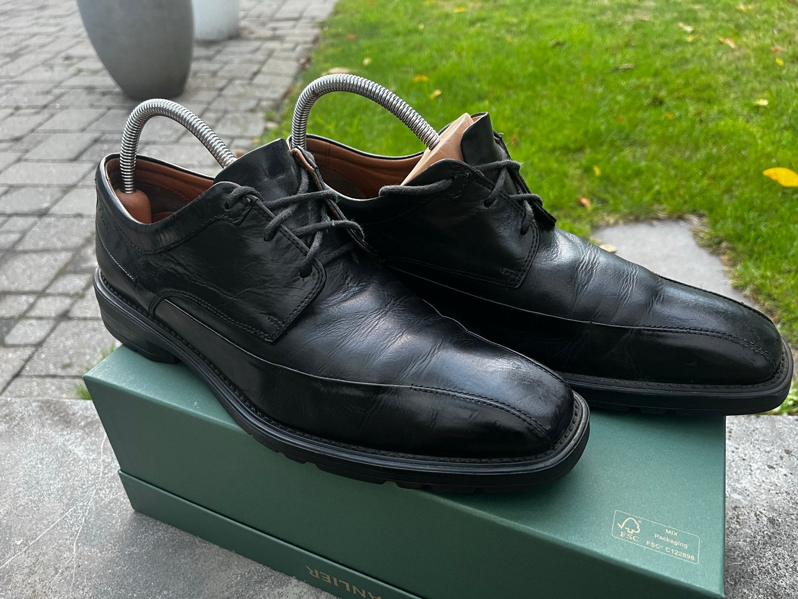 Mooie Clarks Flexlight herenschoenen -  44, Kleding | Heren, Zwart, Ophalen of Verzenden, Gedragen, Veterschoenen