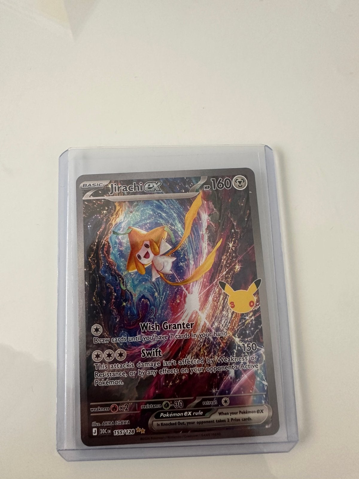 Jirachi ex 155/128 30th anniversary, Ophalen of Verzenden, Zo goed als nieuw