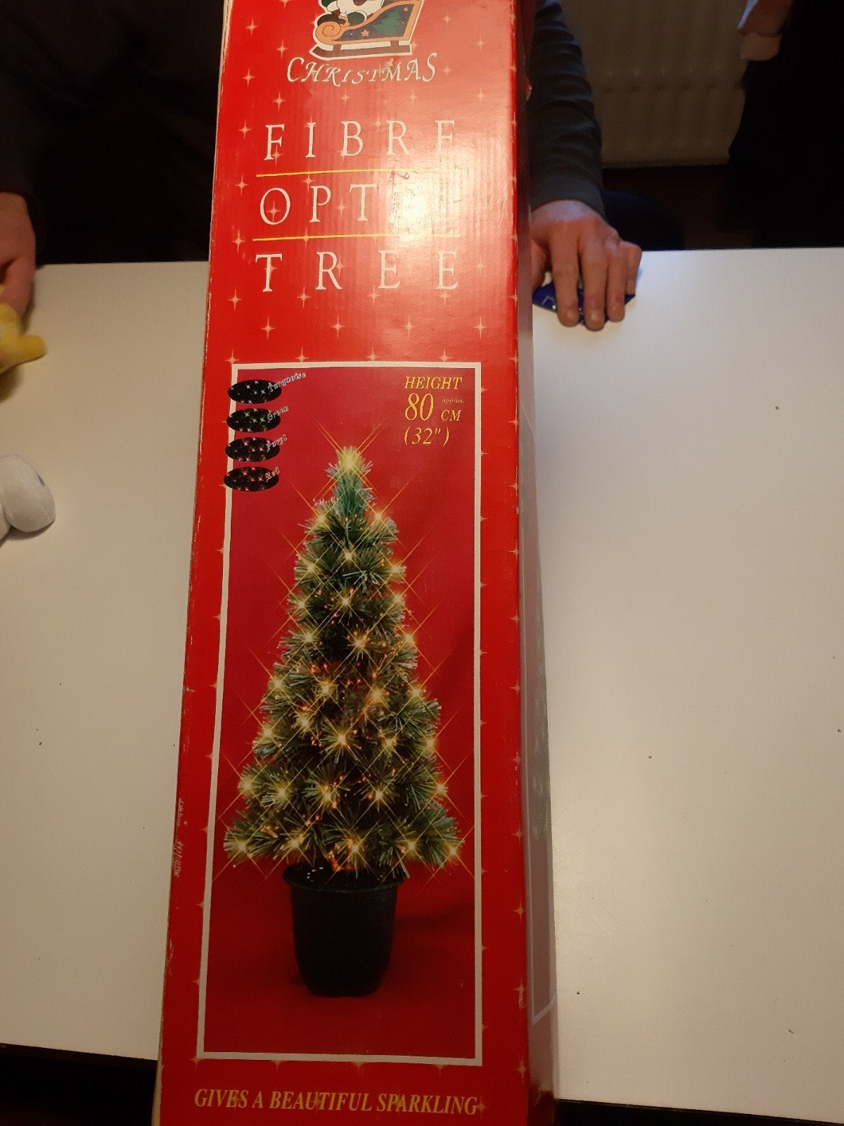 Kerstboom met glasvezelverlichting met diverse kleuren fibre, Ophalen of Verzenden
