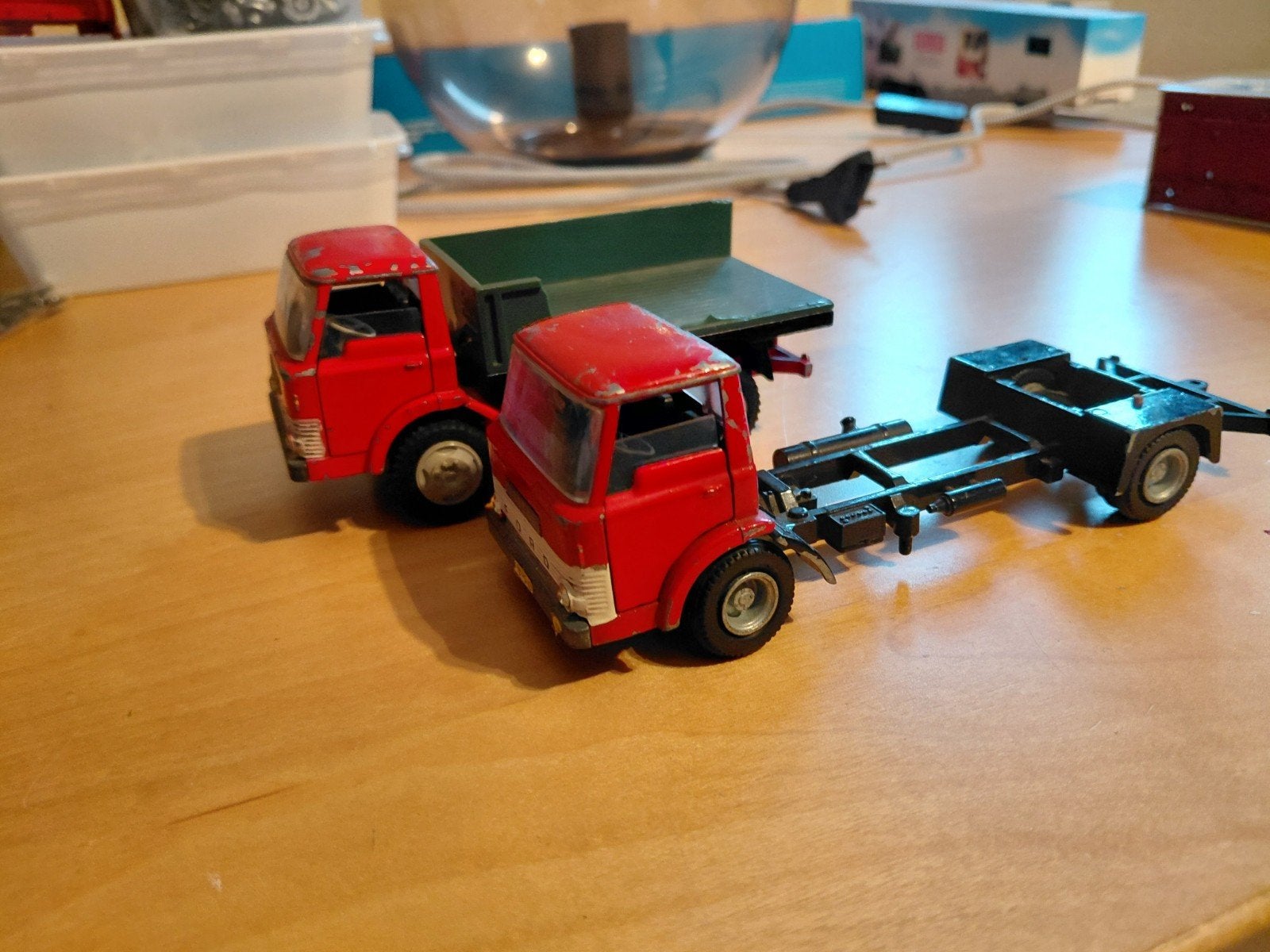 tekno ford Danmark, Hobby en Vrije tijd, Modelauto's | 1:50, Ophalen of Verzenden, Bus of Vrachtwagen, Tekno