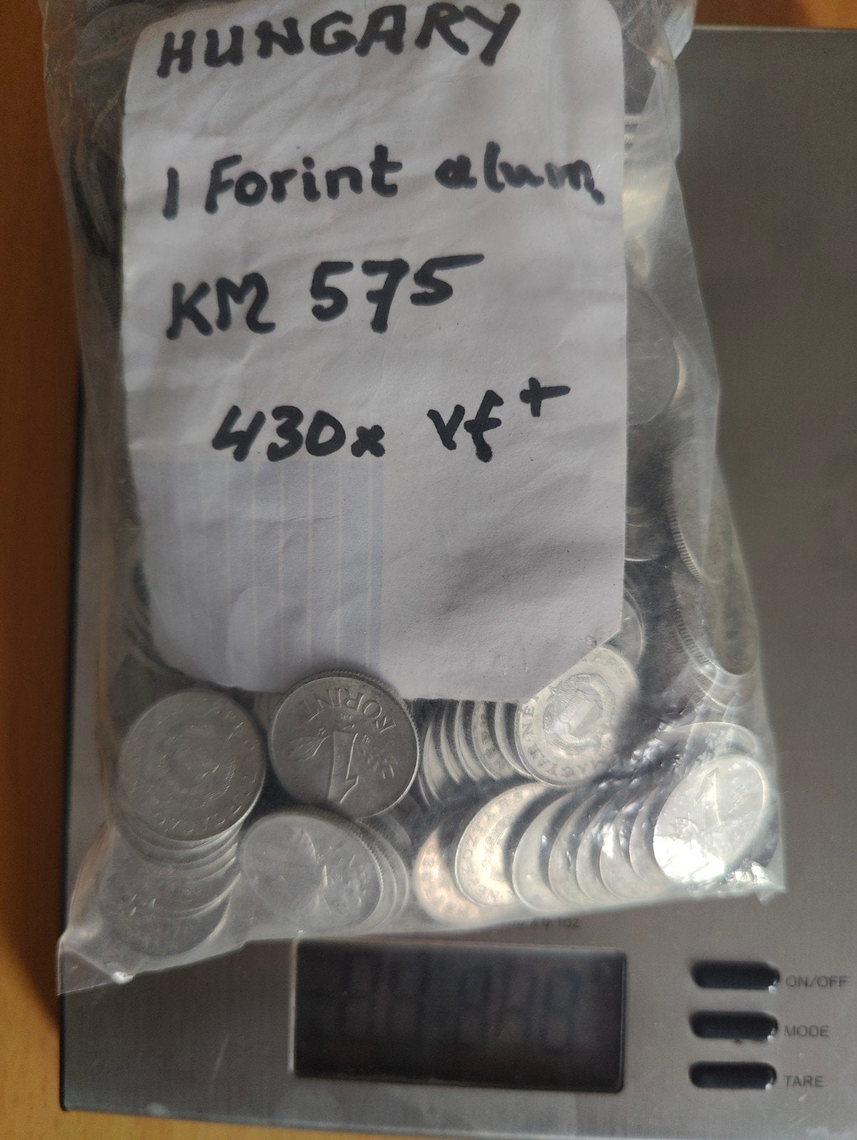 430x Hongaarse 1 Forint aluminium munten (KM 575), Ophalen of Verzenden, Setje