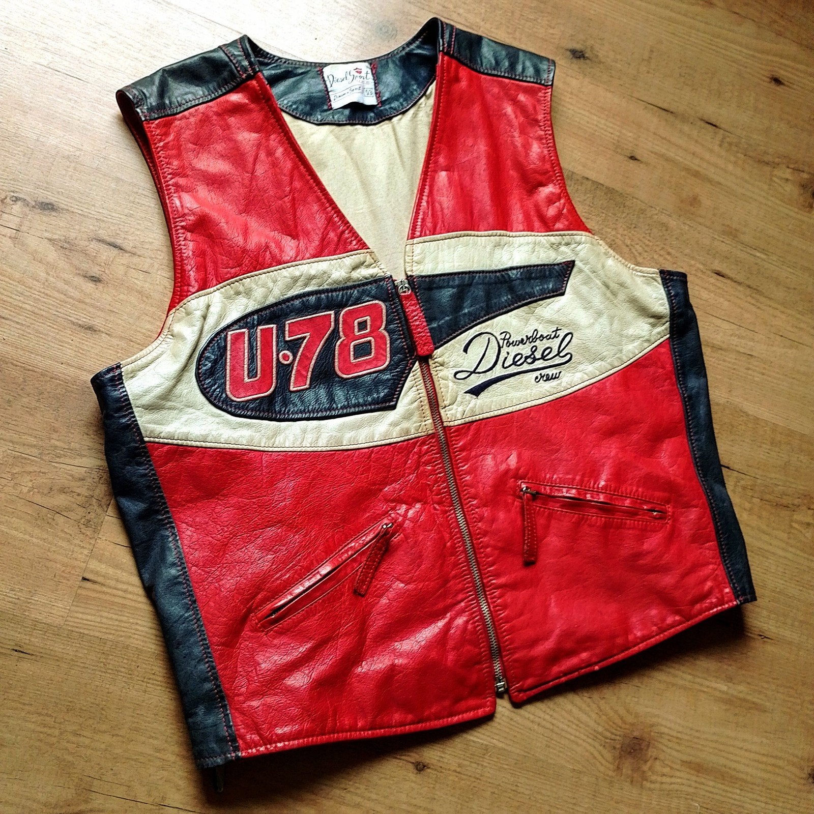 Origineel zeer zeldzaam Diesel U-78 vest gilet!, Diesel, Meerkleurig, Maat 56/58 (XL), Ophalen of Verzenden