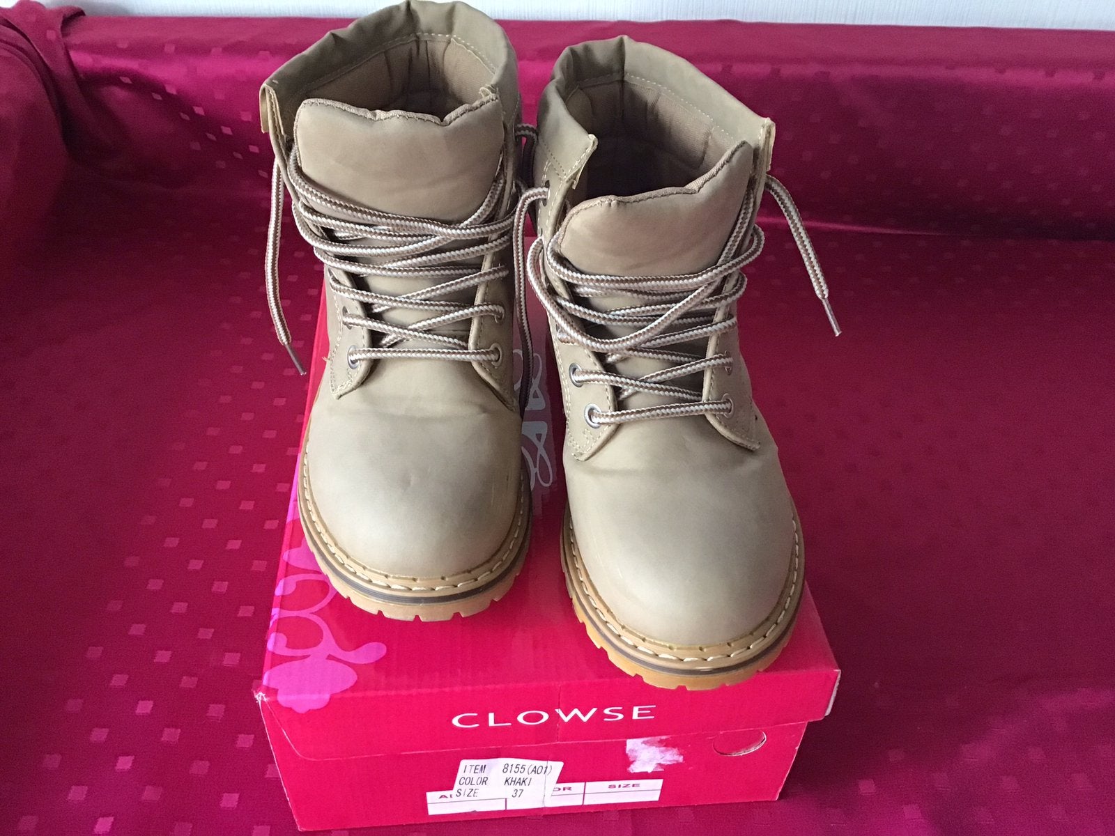 Beide veterboots, Beige, Overige typen, Ophalen of Verzenden, Zo goed als nieuw