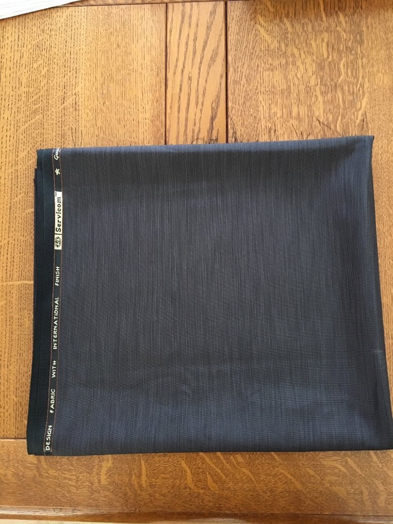 Zwart grijs gemêleerd/gestreepte lap (servicom), Hobby en Vrije tijd, 120 cm of meer, Nieuw, Ophalen of Verzenden, Katoen
