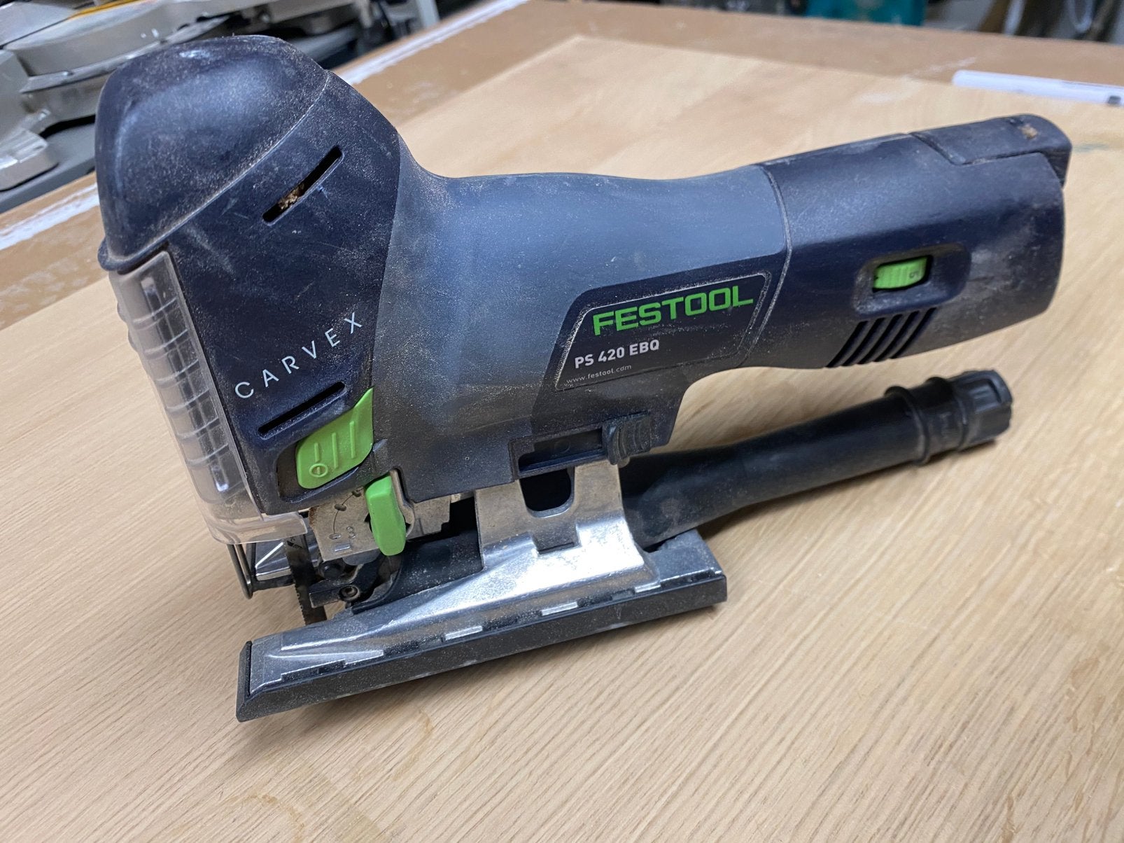Festool PS420 EBQ decoupeerzaag, Ophalen, Decoupeerzaag, Zo goed als nieuw, 30 tot 70 mm