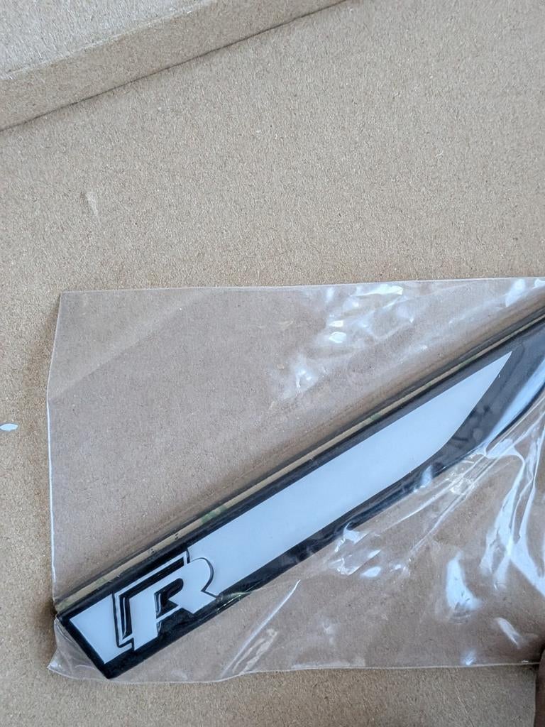 Zijscherm Emblemen Logo Golf 7.5R Zwart Wit (3D Geprint), Ophalen of Verzenden, Nieuw