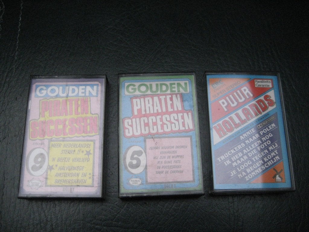 Piraten nl cassettebandjes collectie, Gebruikt, Ophalen of Verzenden, Origineel, Met bewaardoos, rek of koffer