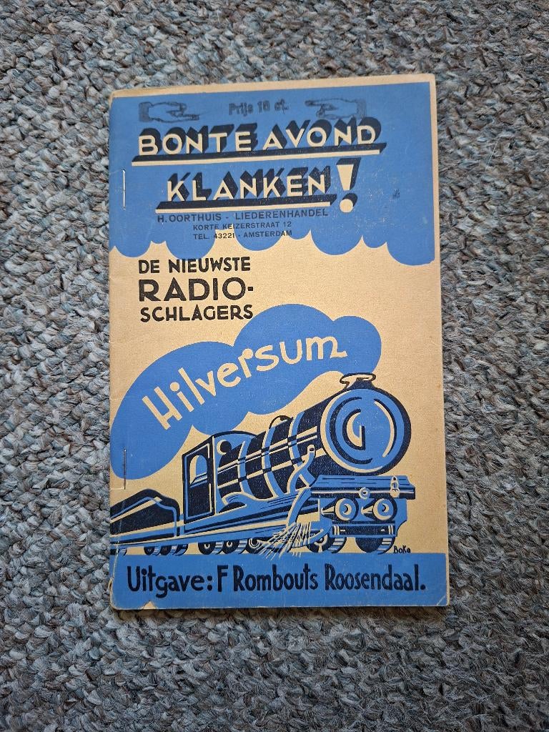 "Bonte avond klanken! De nieuwste radio-schlagers 1930, Boeken, Gelezen, Ophalen of Verzenden, Artiest, Rombouts Drukkerij