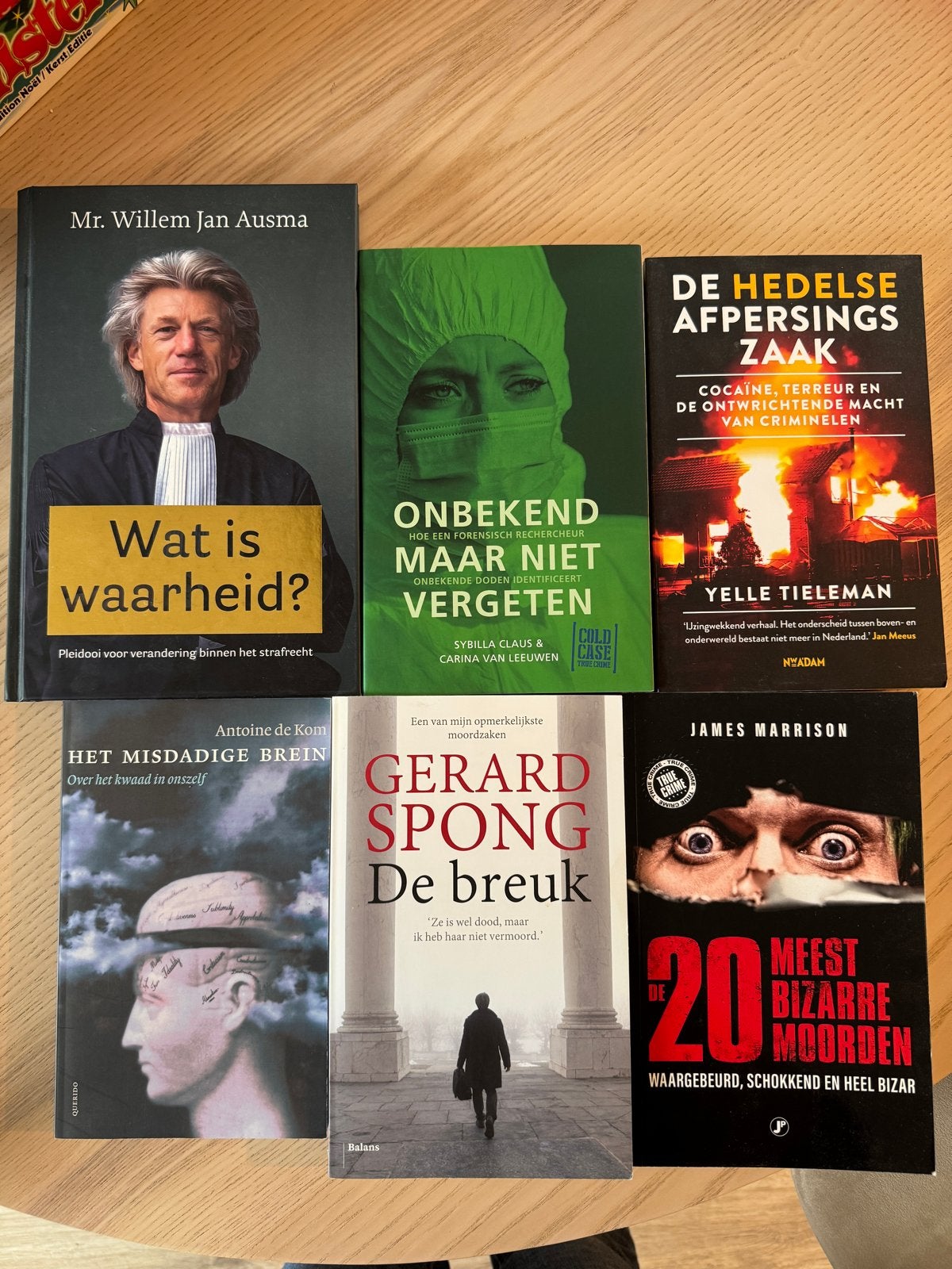 Misdaadboeken: 6 spannende titels over recht en misdaad, Boeken, Ophalen of Verzenden, Zo goed als nieuw, Nederland