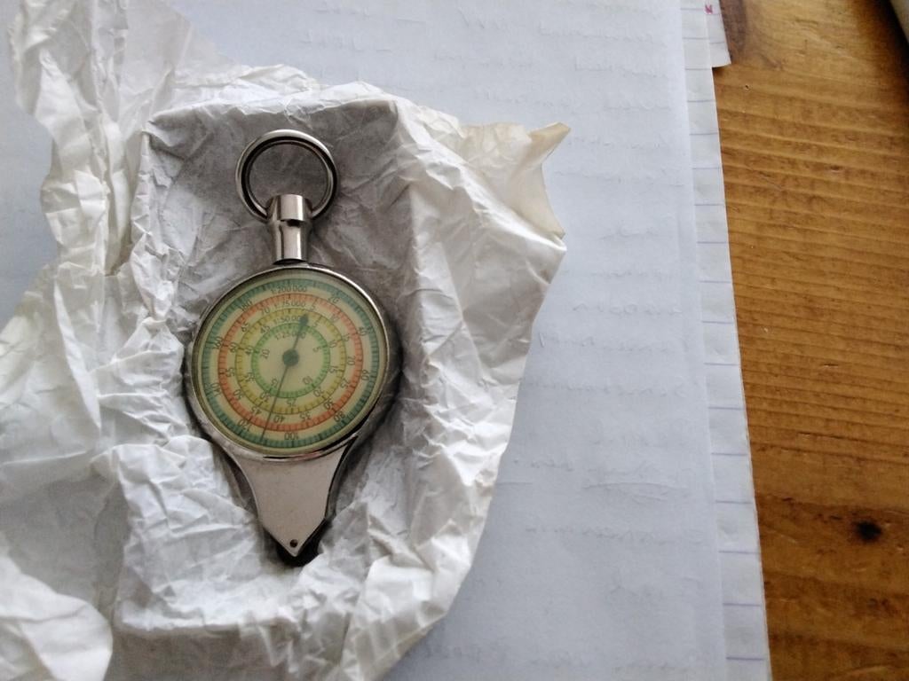 Oude landkaartmeter, Antiek en Kunst, Ophalen of Verzenden