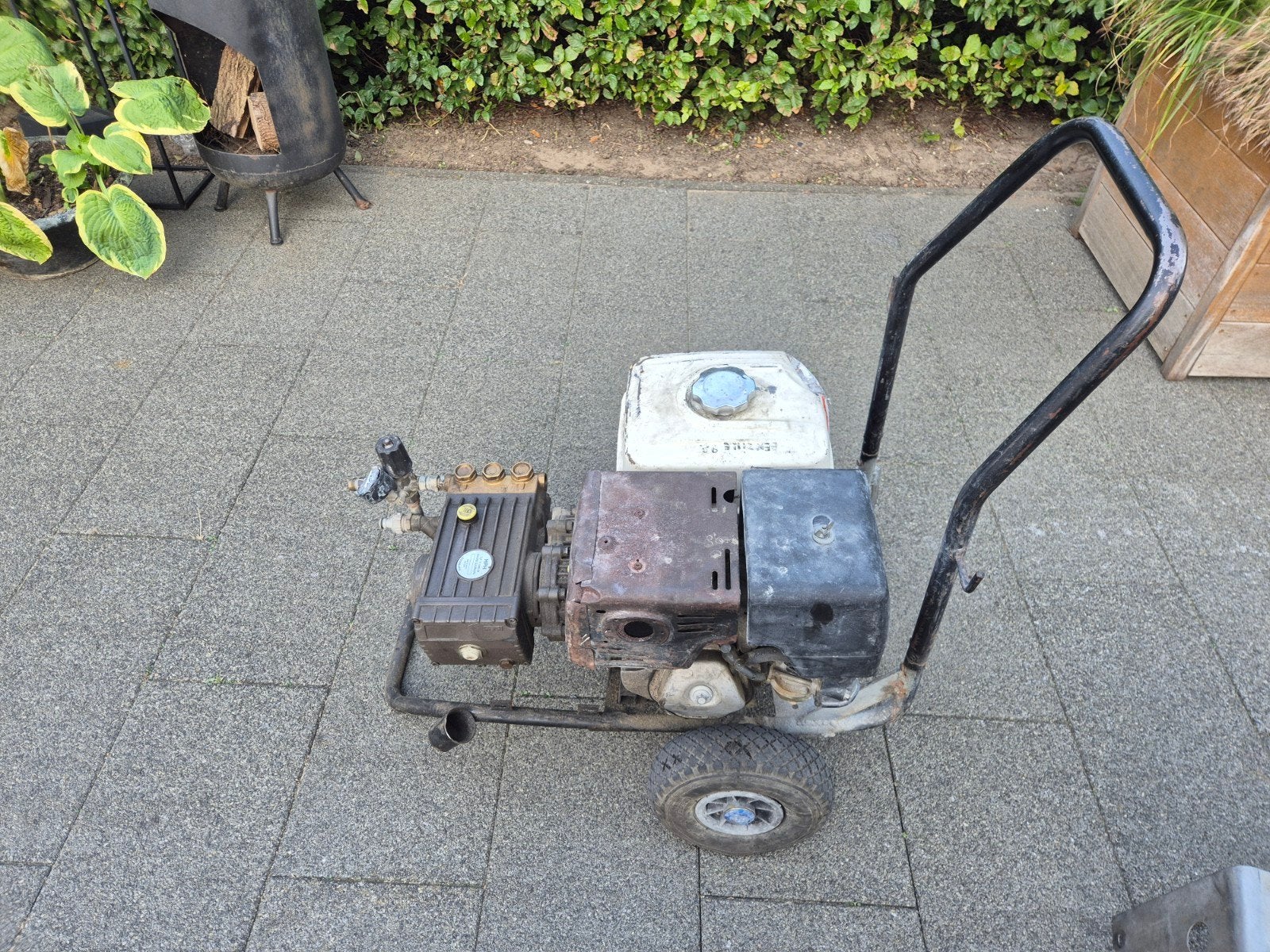 Benzine hogedrukspuit Dibo Honda GX340 Interpump, Tuin en Terras, Ophalen, Gebruikt