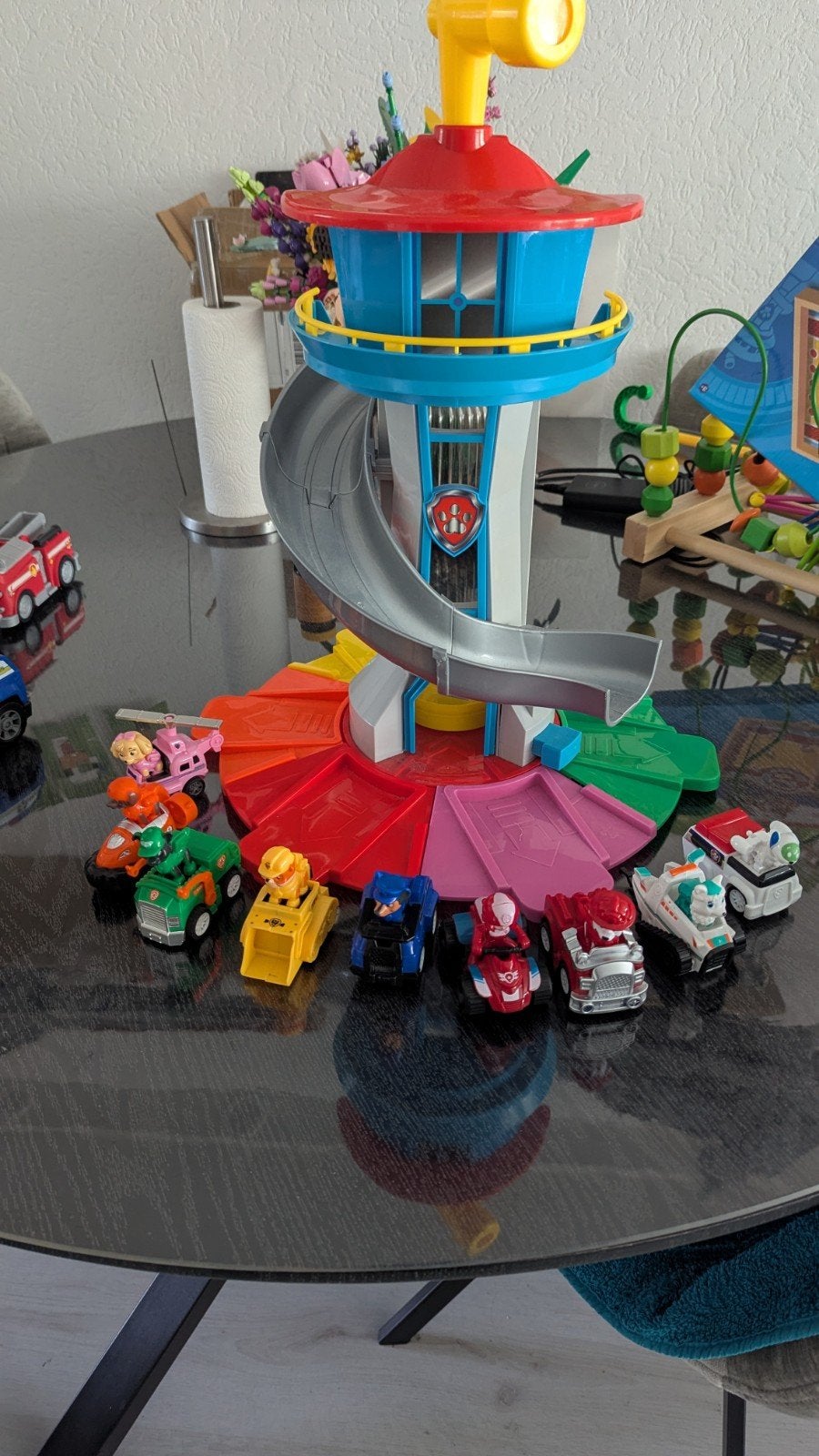 Paw Patrol Uitkijktoren met voertuigen en figuren, Ophalen of Verzenden