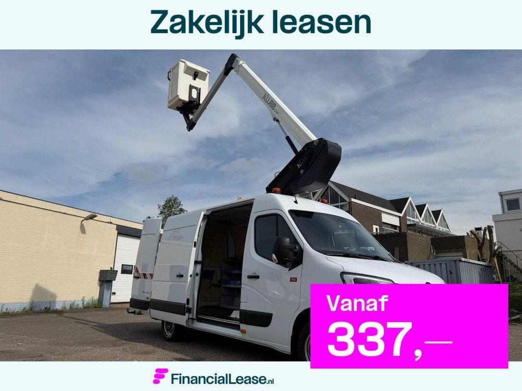 Renault Master T35 2.3 dCi 145 L3H2 HOOGWERKER 96.000 km, 145 pk, Gebruikt, Euro 6, 4 cilinders