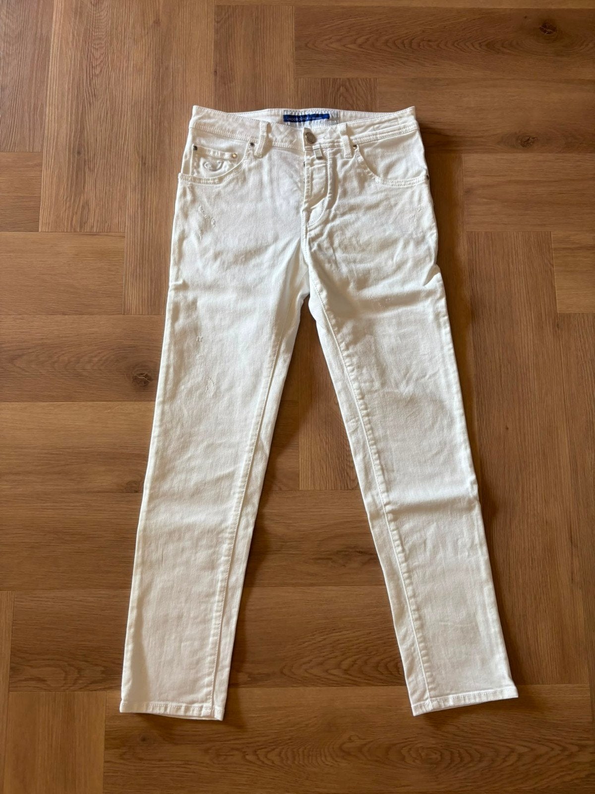 jeans Jacob Cohen model Scott, maat 31, Wit, W32 (confectie 46) of kleiner, Ophalen of Verzenden, Zo goed als nieuw