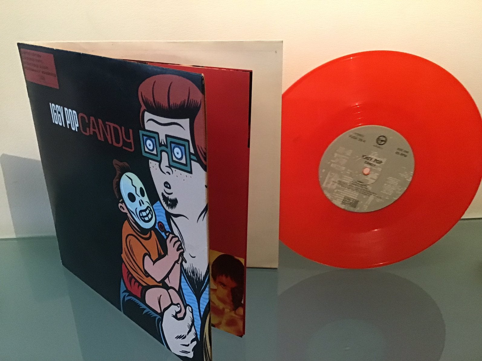 Iggy Pop ‎– Candy 10” vinyl gekleurd vinyl 1990, Ophalen of Verzenden, Zo goed als nieuw, Cd of Plaat
