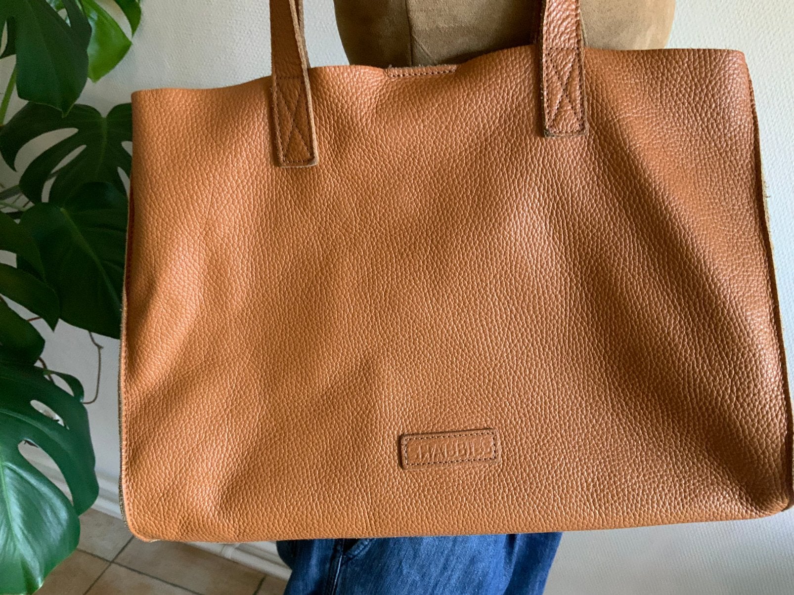 SHABBIES. Zgan leren prachtige grote Schouder en handtas, Sieraden, Tassen en Uiterlijk, Tassen | Damestassen, Ophalen of Verzenden