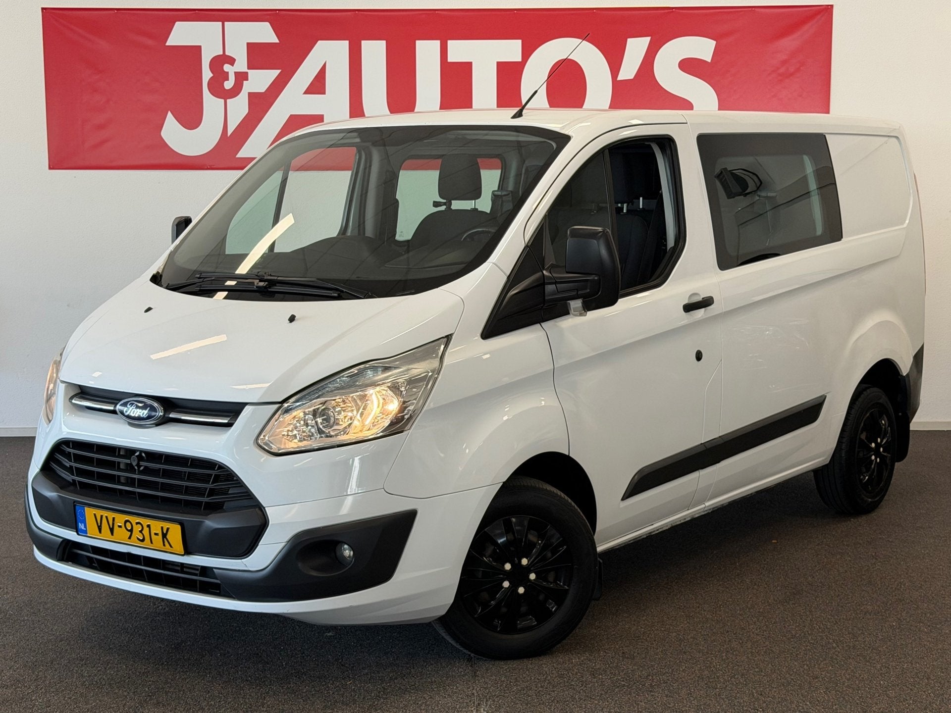 Ford Transit Custom 270 2.2 TDCI L1H1|DUBBEL CABINE|CRUISE|E, Auto's, Voorwielaandrijving, Gebruikt, Huisgarantie, 4 cilinders