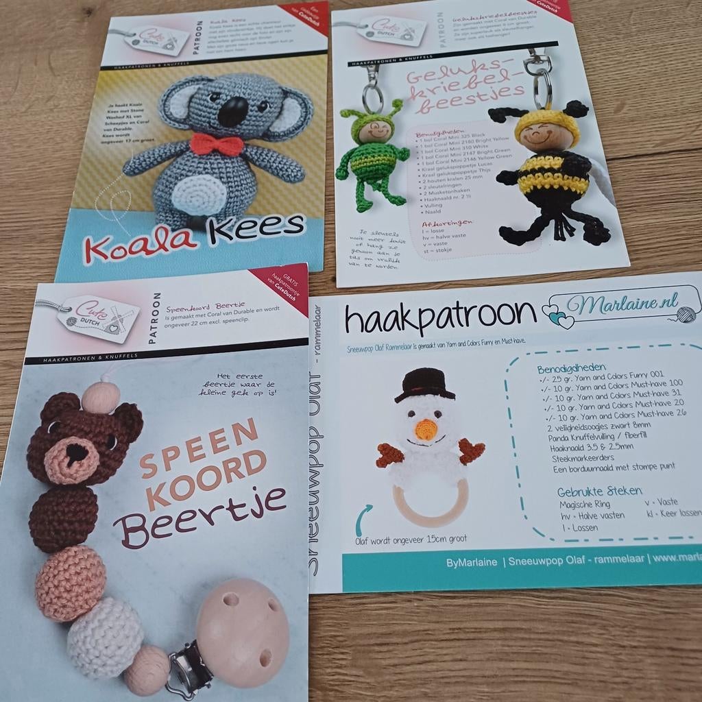 Haakpatroontjes  Cute Dutch  0.50 per st, Ophalen of Verzenden, Nieuw