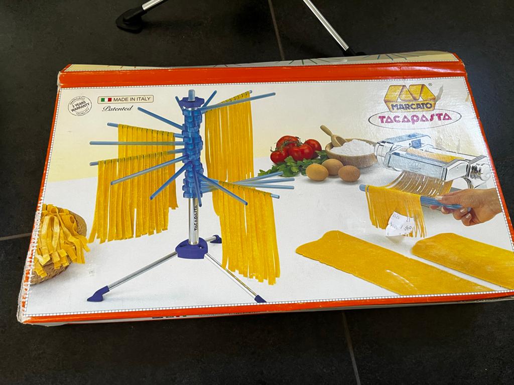 Marcato Tacapasta droogmolen voor verse pasta, Kunststof, Ophalen of Verzenden, Zo goed als nieuw, Overige merken
