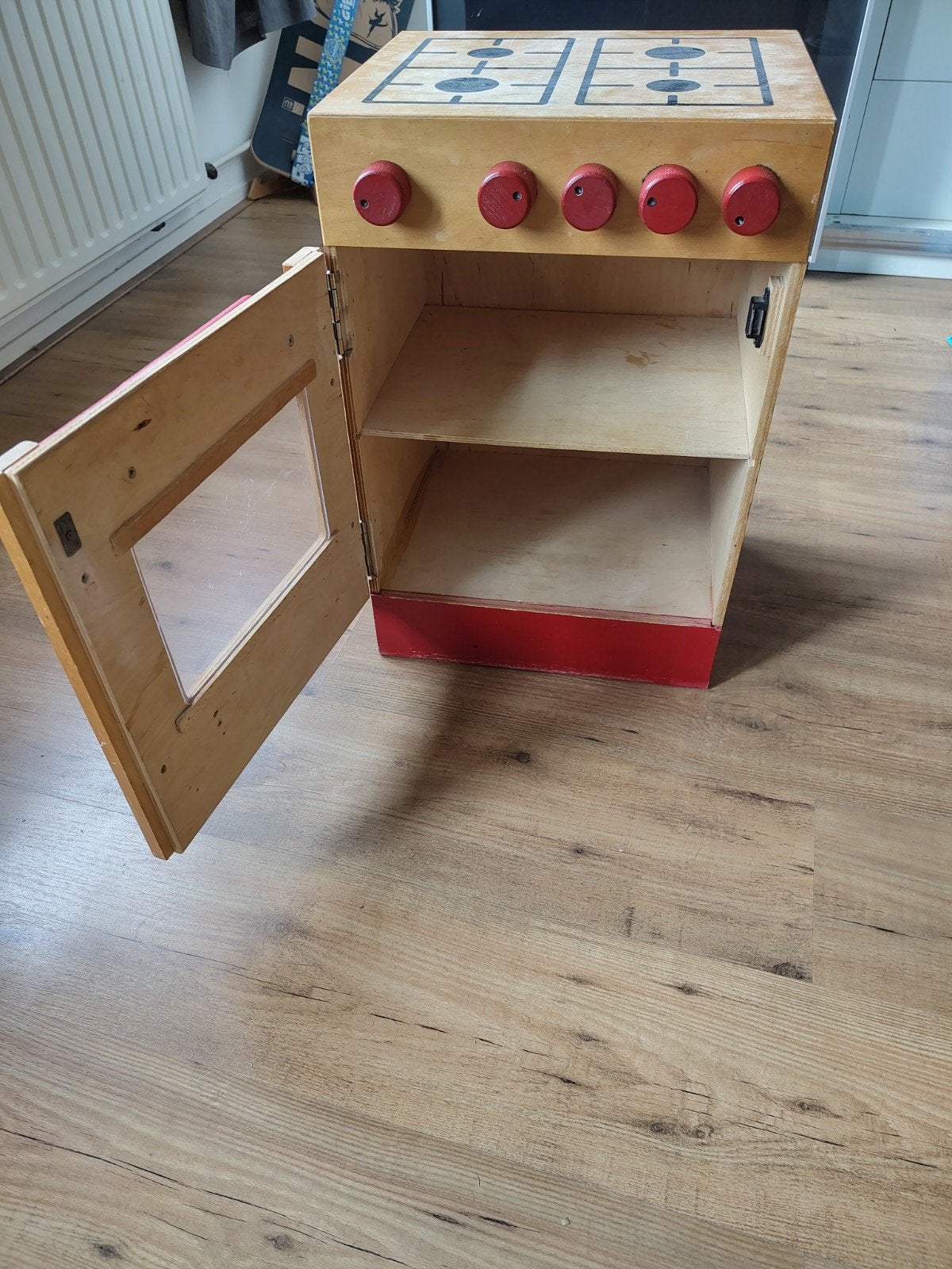 speelgoed fornuis, Kinderen en Baby's, Speelgoed | Speelkeukens, Ophalen of Verzenden, Gebruikt, Hout, Speelkeuken