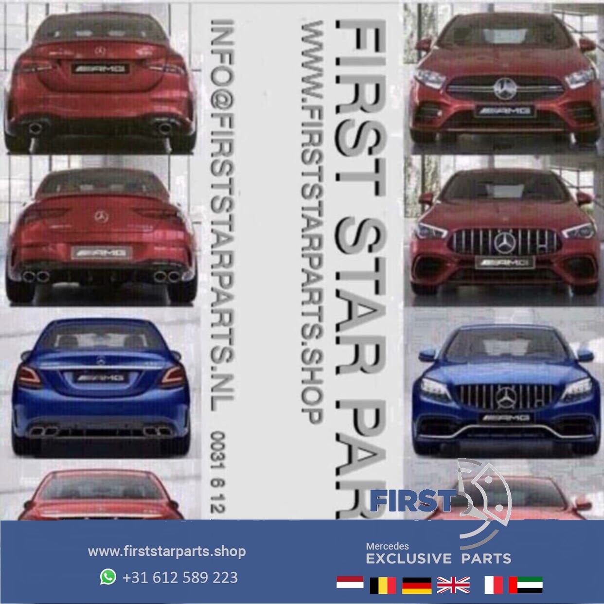 C43 LETTERS Mercedes W205 43 AMG LOGO ZWART EMBLEEM  Mercede, Gebruikt, -, Ophalen of Verzenden, Achter