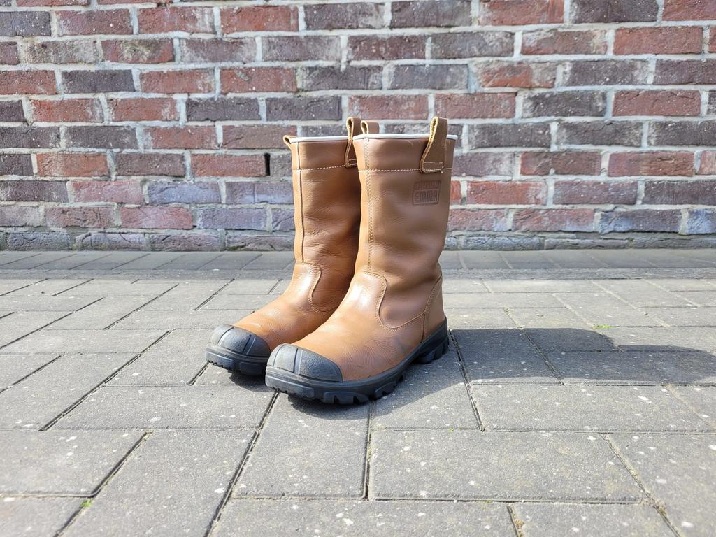 Emma werklaars, stalen neus, mt 40, Kleding | Heren, Schoenen, Ophalen of Verzenden, Zo goed als nieuw, Zwart, Werkschoenen