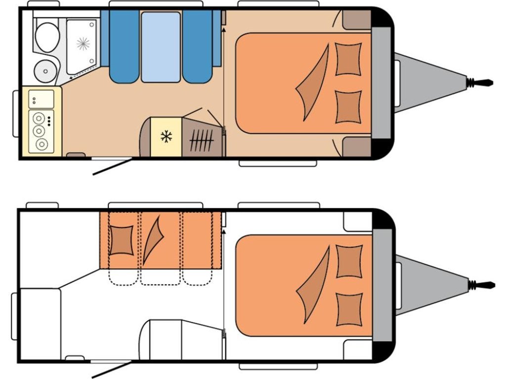 Hobby De Luxe 460 SFF NIEUW!! QUEENSBED!!, Caravans en Kamperen, Overige typen, Hobby, Schokbreker, Bedrijf