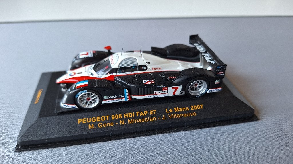 1:43 Peugeot 908 HDI #7 van Ixo, Ophalen of Verzenden, Zo goed als nieuw, Auto, Overige merken