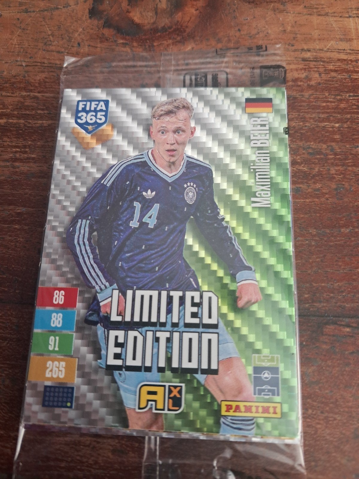 ADRENALYN XL Panini Limited Edition Maximilan Beier+1. 2027., Ophalen of Verzenden, Nieuw, Plaatje