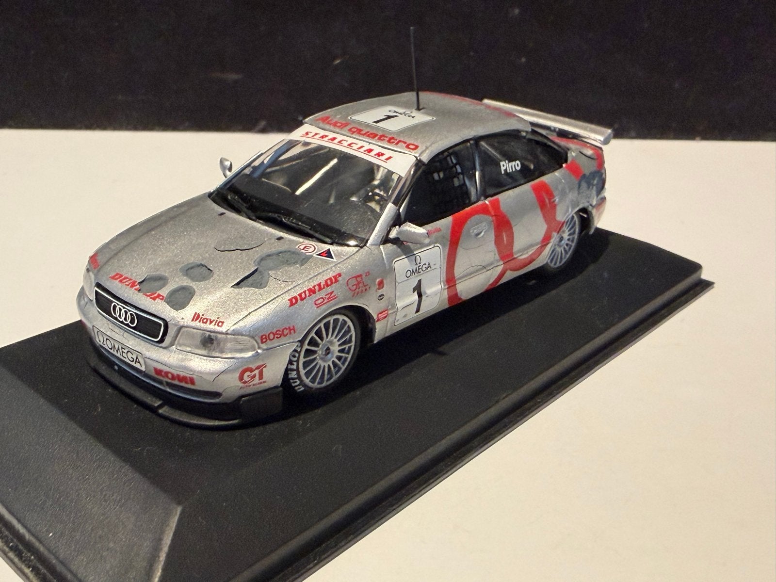 Audi A4 Quattro Supertouring 1996 - Minichamps, Ophalen of Verzenden, Zo goed als nieuw, Auto, MiniChamps
