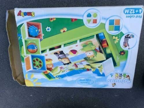 2 puzzels en 2 jig saws smoby, Ophalen, 10 tot 50 stukjes, Gebruikt