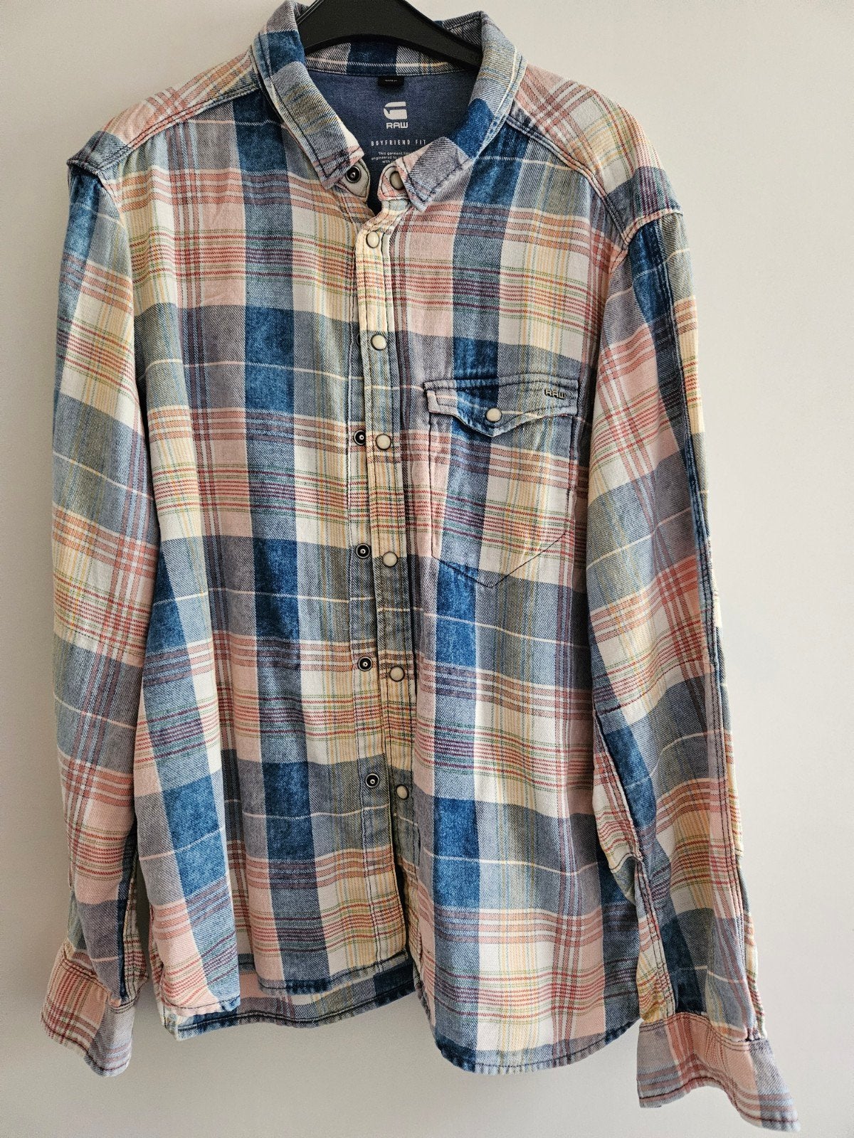 RAW blouse, Blauw, Maat 42/44 (L), Ophalen of Verzenden, Zo goed als nieuw