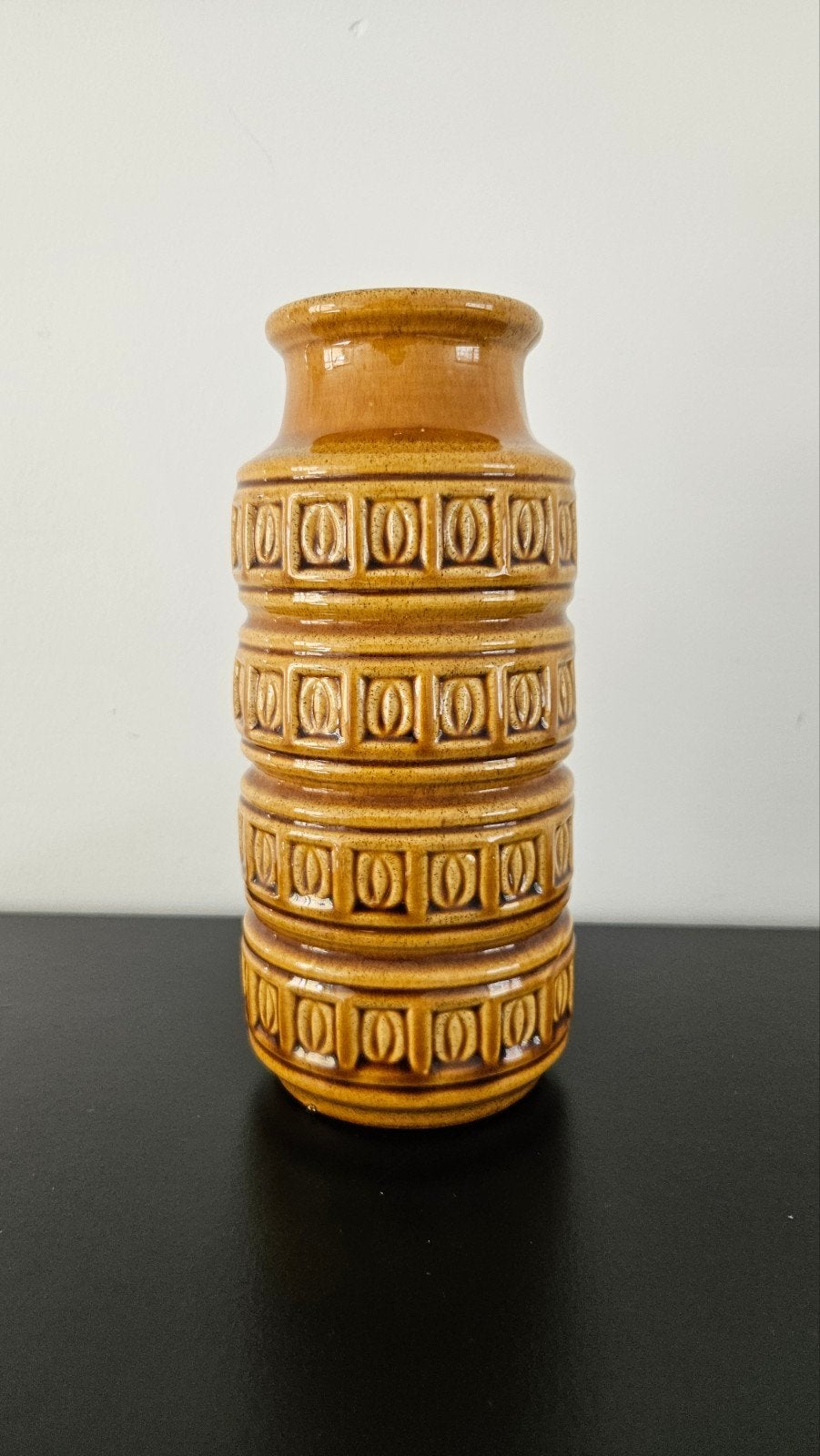 Scheurich Tundra 268-23 Vaas - Vintage West-Duits Aardewerk, Ophalen