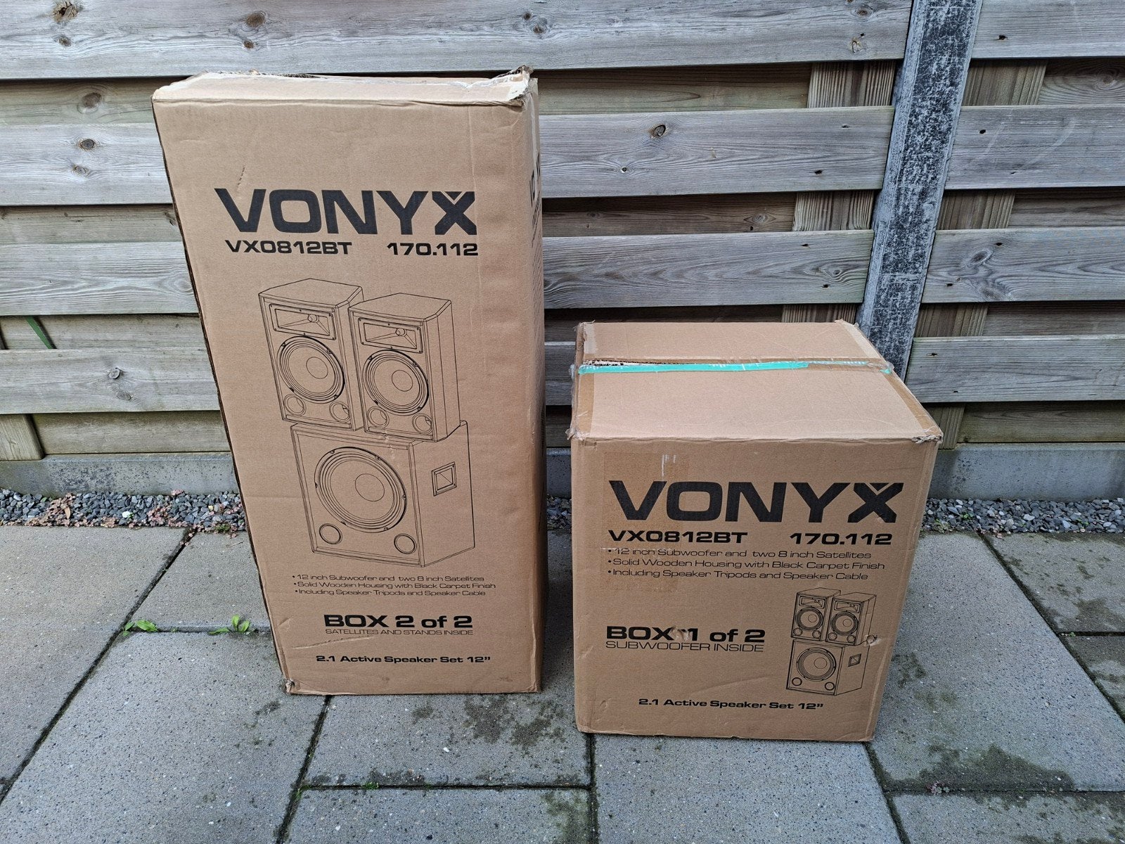Vonyx VX0812BT 2.1 Actieve Luidsprekerset met Bluetooth, Speakerset, Bluetooth, Zo goed als nieuw, Ophalen