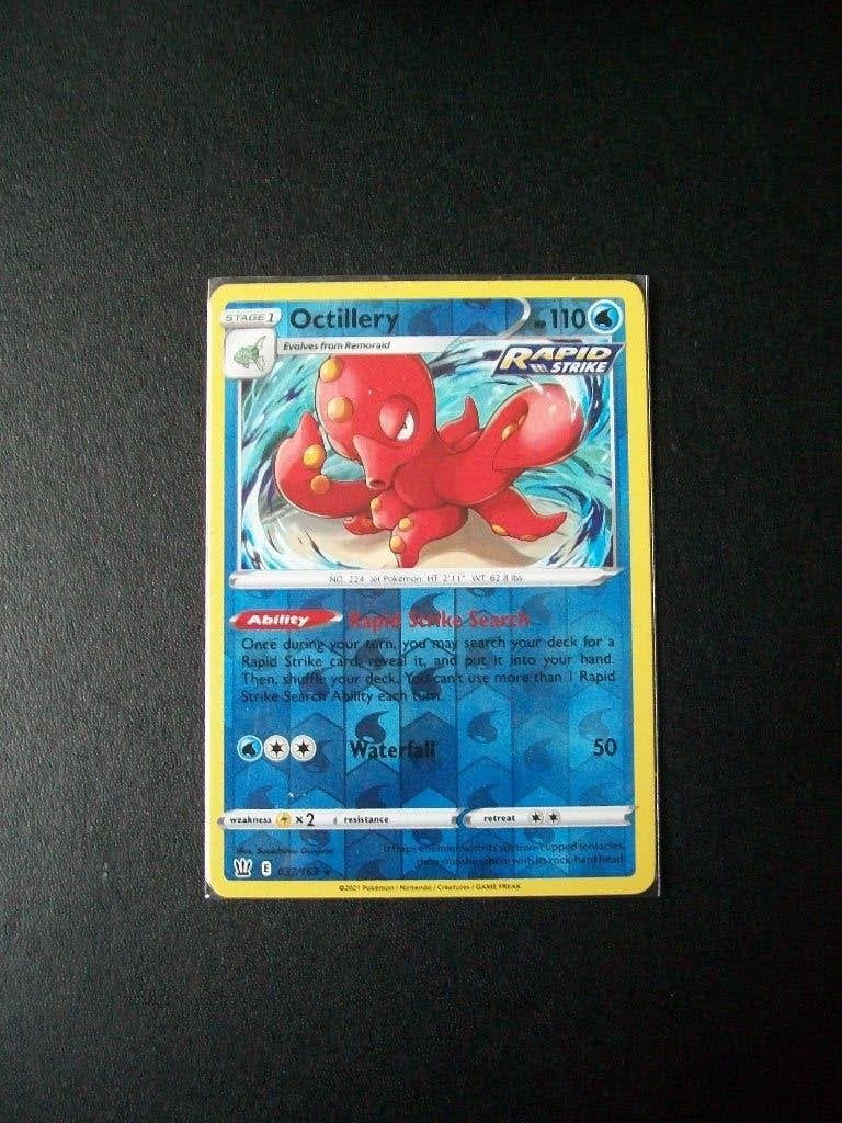 4797: nieuwe pokemonkaart holofoil OCTILLERY HP110 (037/163), Verzenden, Nieuw, Losse kaart, Foil